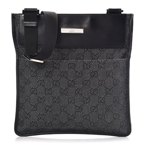 black gucci crossbody messenger bag|Gucci black nylon Messenger bag.